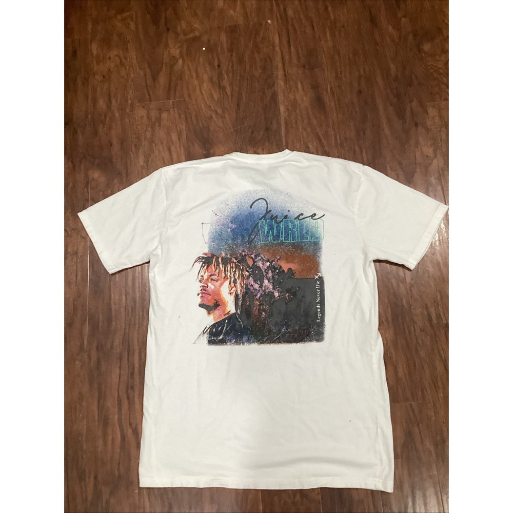 Juice World JUICEWRLD 999 Club Legends Never Die Men's White T Shirt Size Large